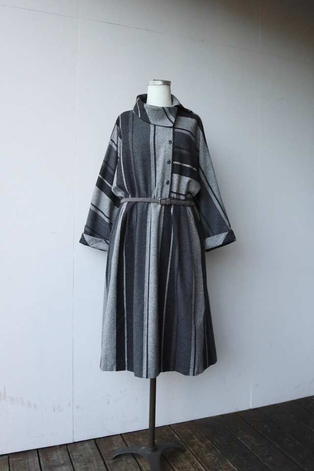 wool one-piece with belt
