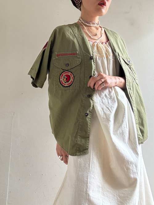 1970s Vintage Cotton Boyscout Shirt