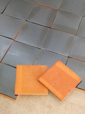 Mexican tile : deep green