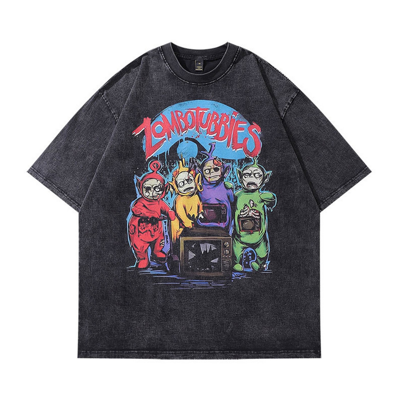 VINTAGE ストリート テレタビーズプリント Tシャツ T836