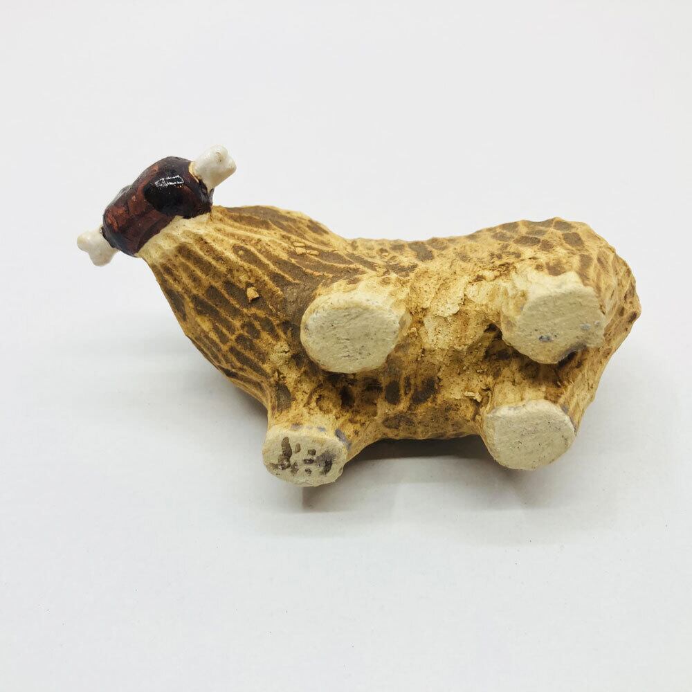 木彫り熊(まんが肉)の置き物 / すずきたまみ / 陶芸作品