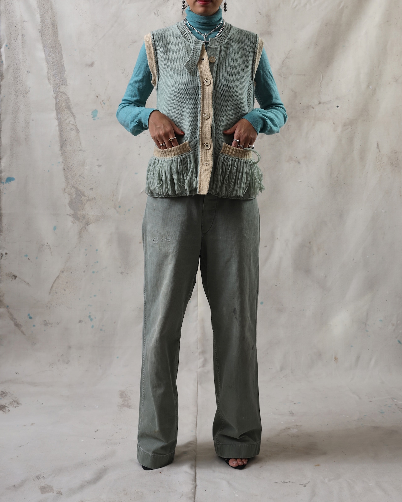 1970's Sonia Rykiel / Pom Pom Knit Vest