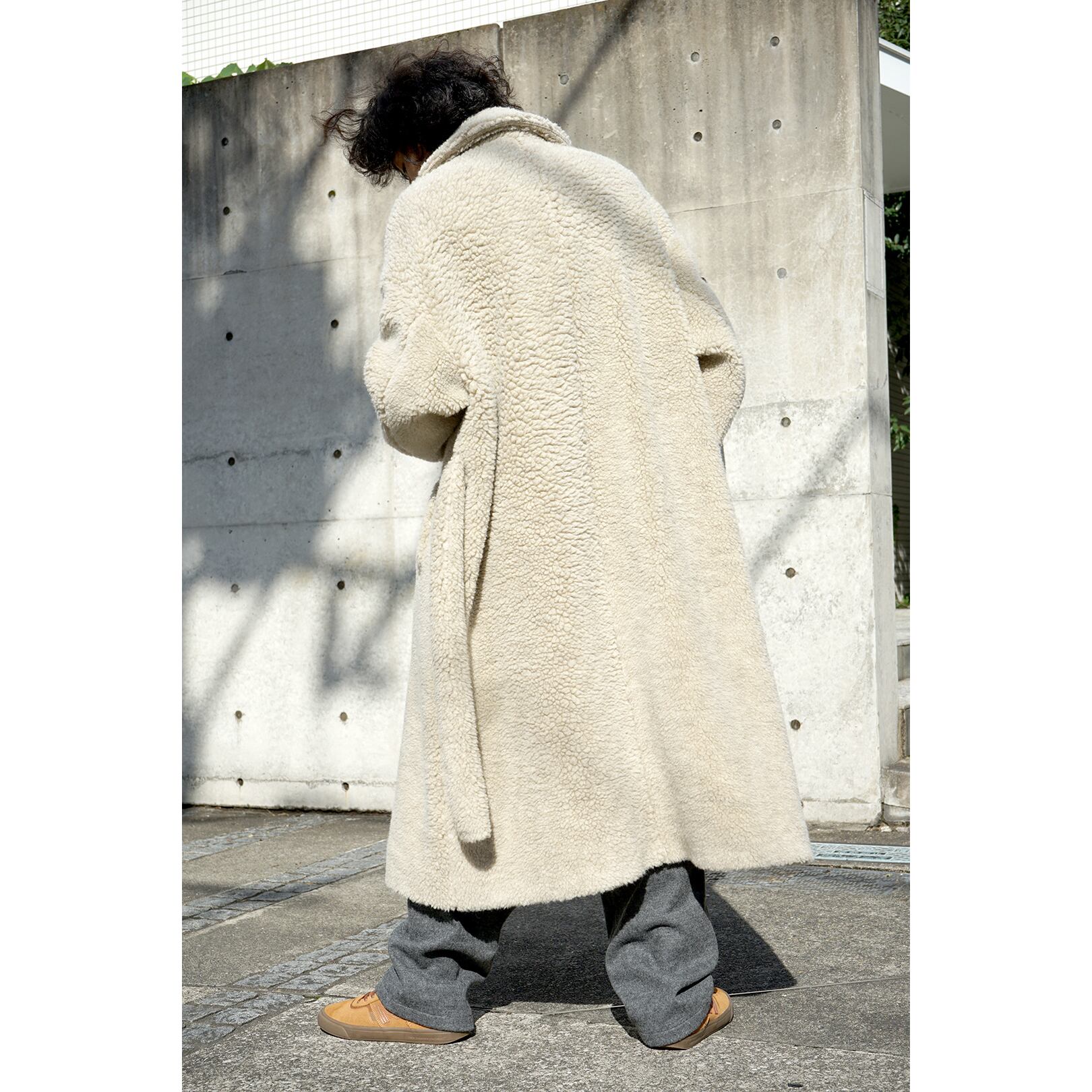Blanc YM] (ブランワイエム) BL-21A-WPBC Wool Pile Balmacaan coat