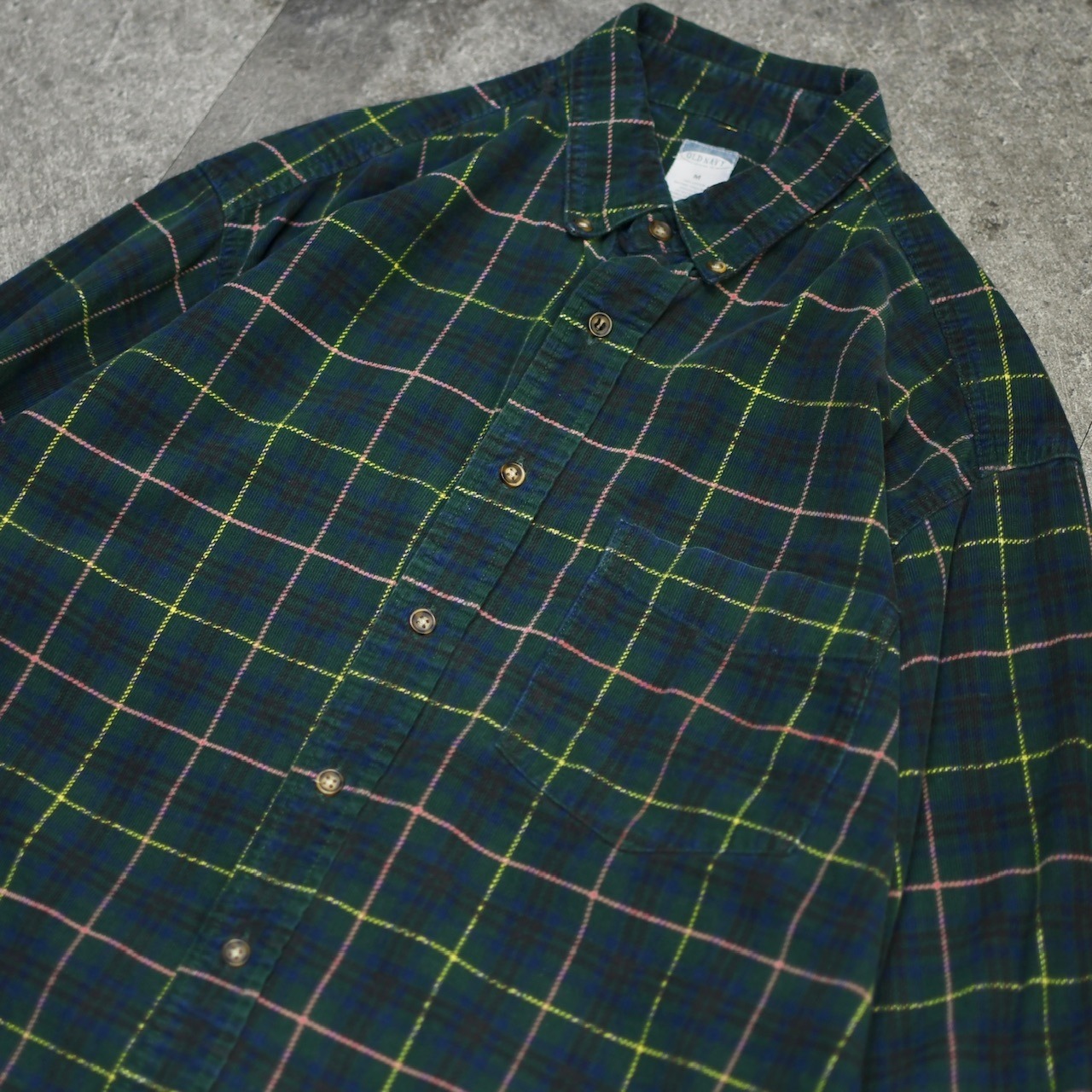 OLD NAVY check corduroy shirt
