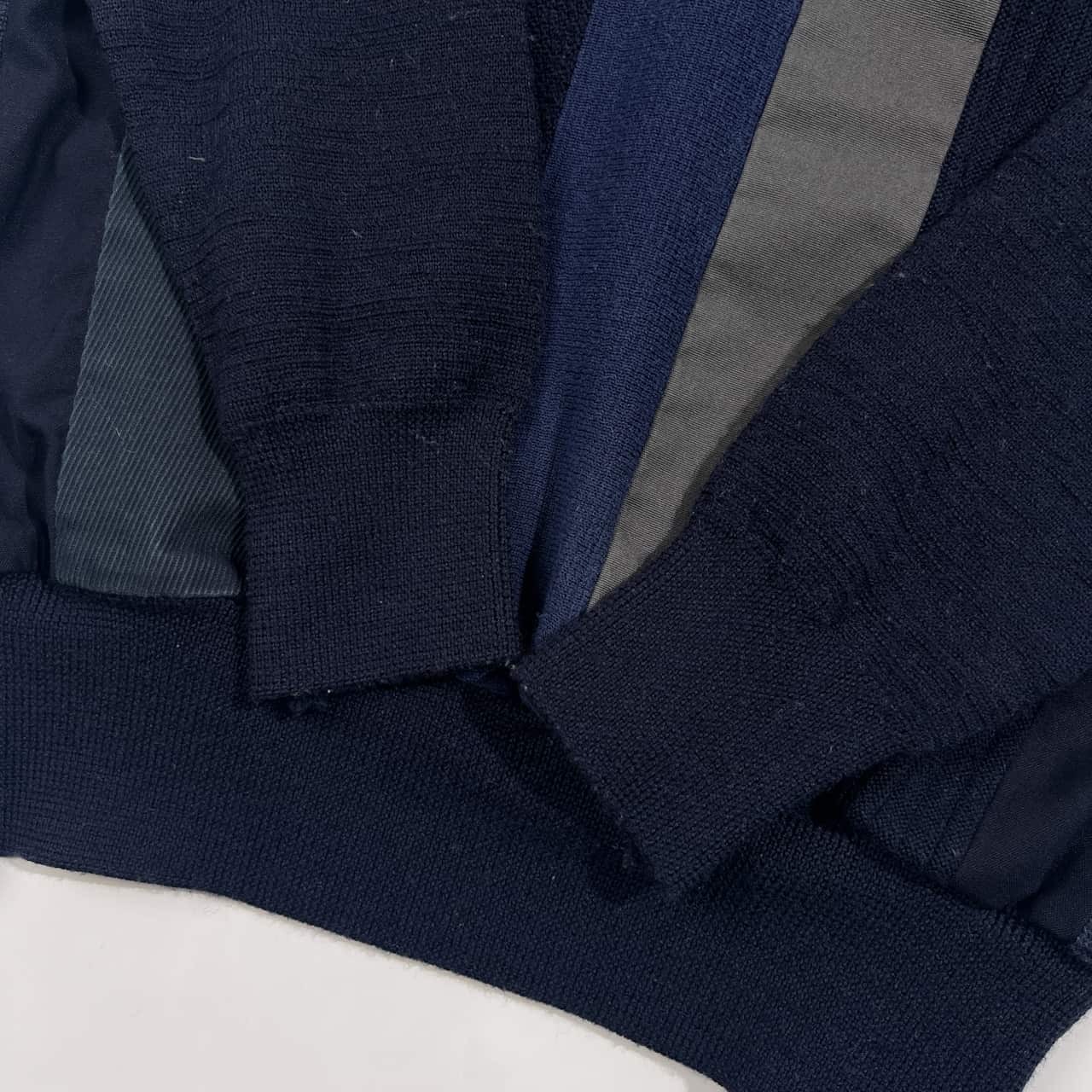 UNITED TOKYO ユナイテッドトウキョウ ストライプ ウール ニット セーター 2/ネイビー系 メンズ