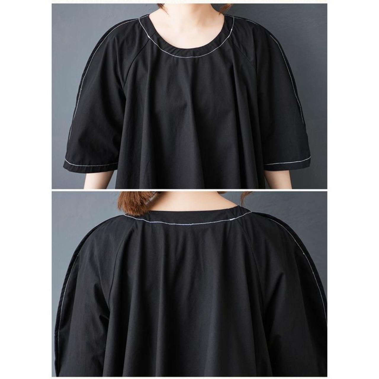 コクーンシルエット ワンピース  30193