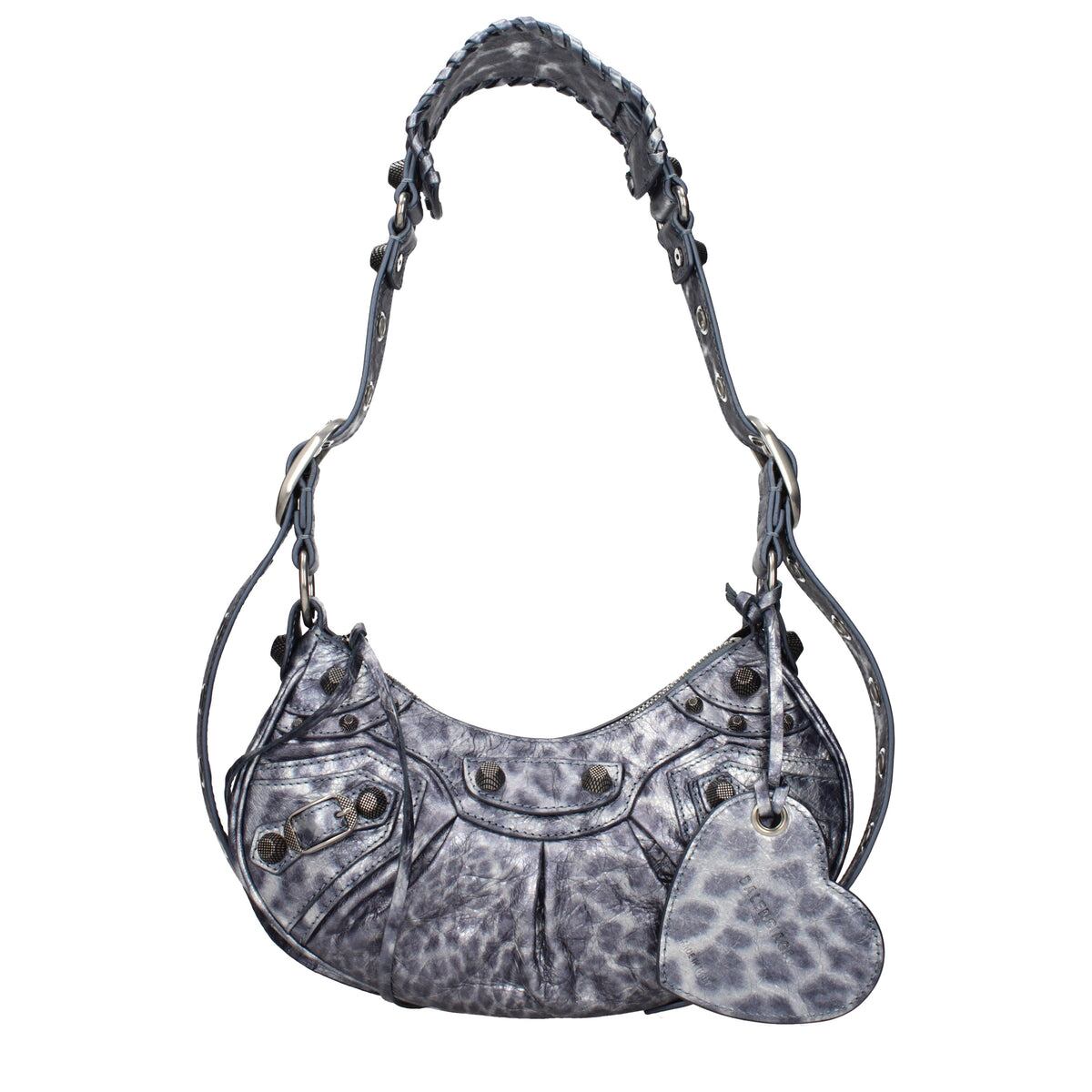 BALENCIAGA バレンシアガ レディース ショルダーバッグ レザー グレー