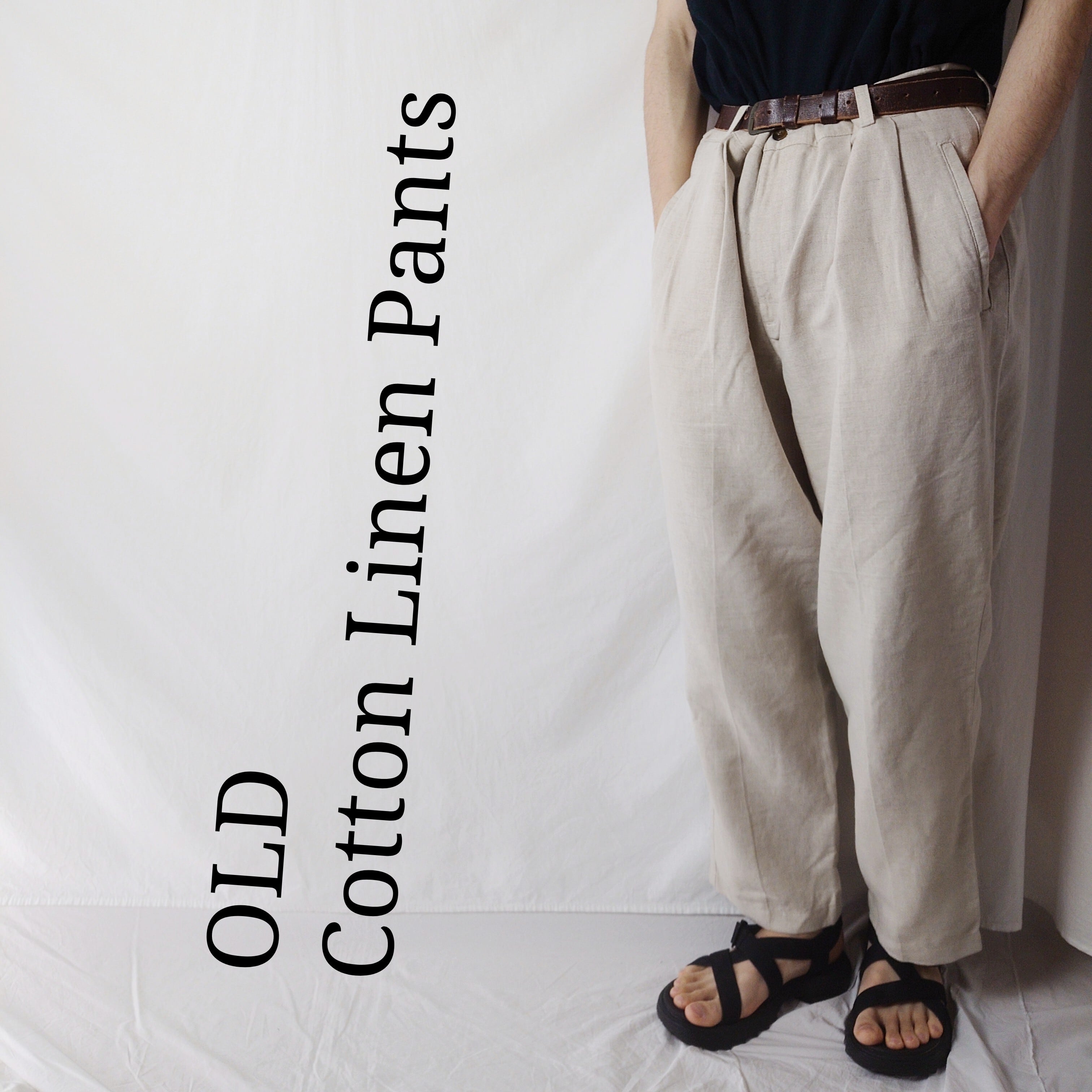 90s】DOCKERS ドッカーズ コットンリネンパンツ スラックス 上質 ...