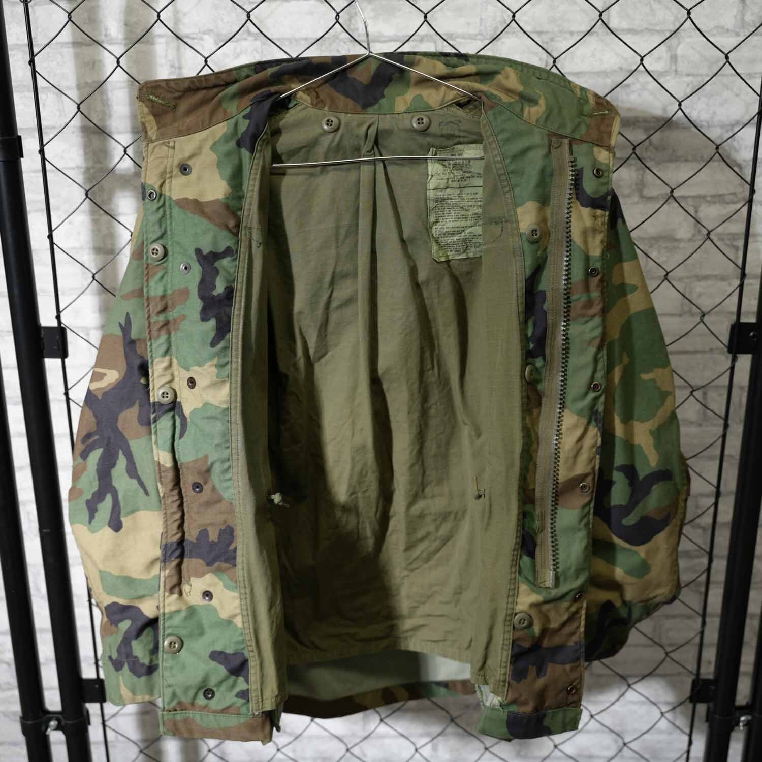 80s U.S. ARMY M-65 フィールドジャケット ウッドランドカモ SMALL