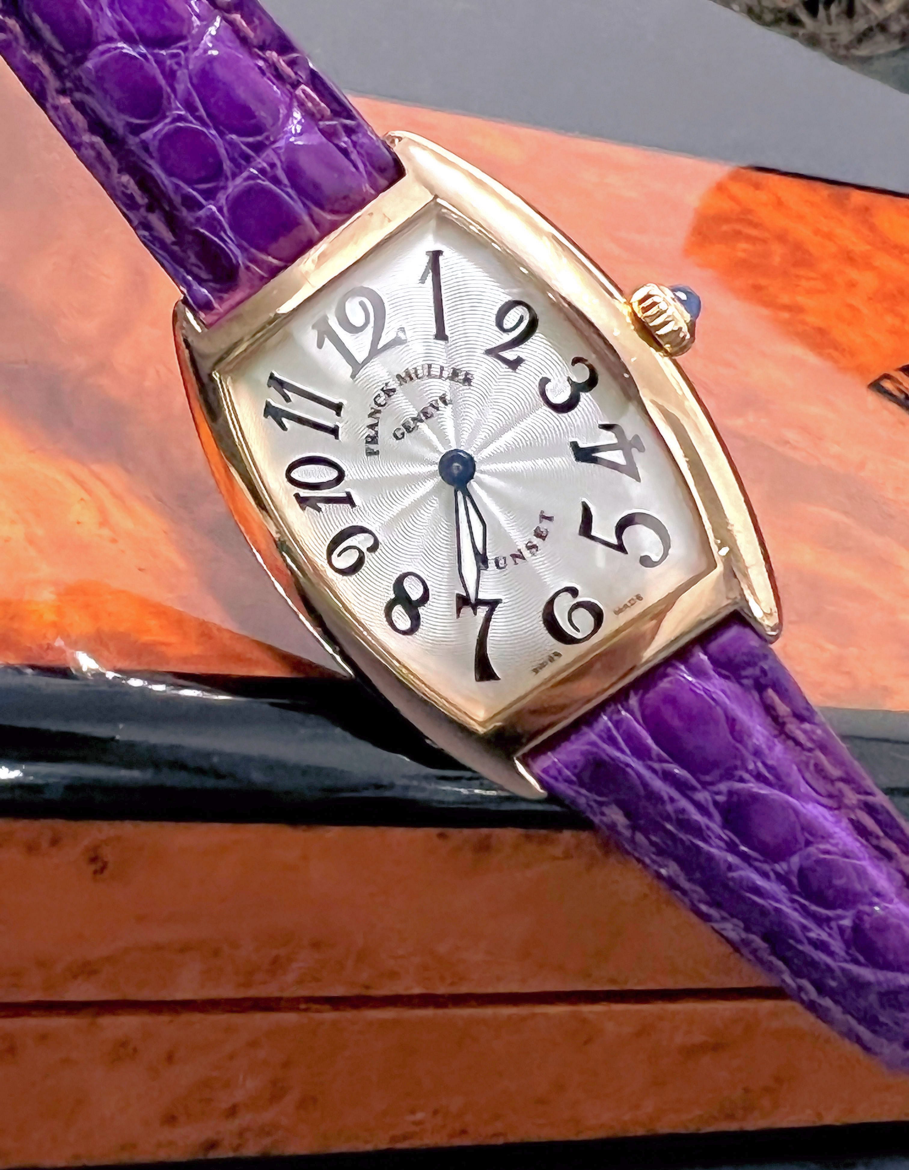 FRANCK MULLER フランクミュラー 金無垢 1752QZ SUNSET K18 PG FRANCK MULLER フランクミュラー 金無垢 1752QZ SUNSET K18 PG
