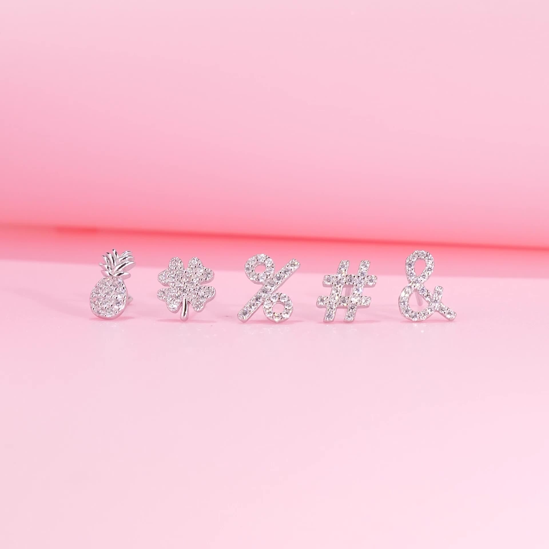 100%S925シルバーピアス かわいい通勤アクセサリー | H₂O