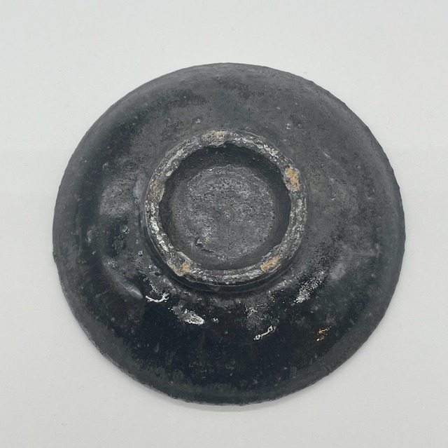 『八田 亨』黒掛4寸皿　2022101000398