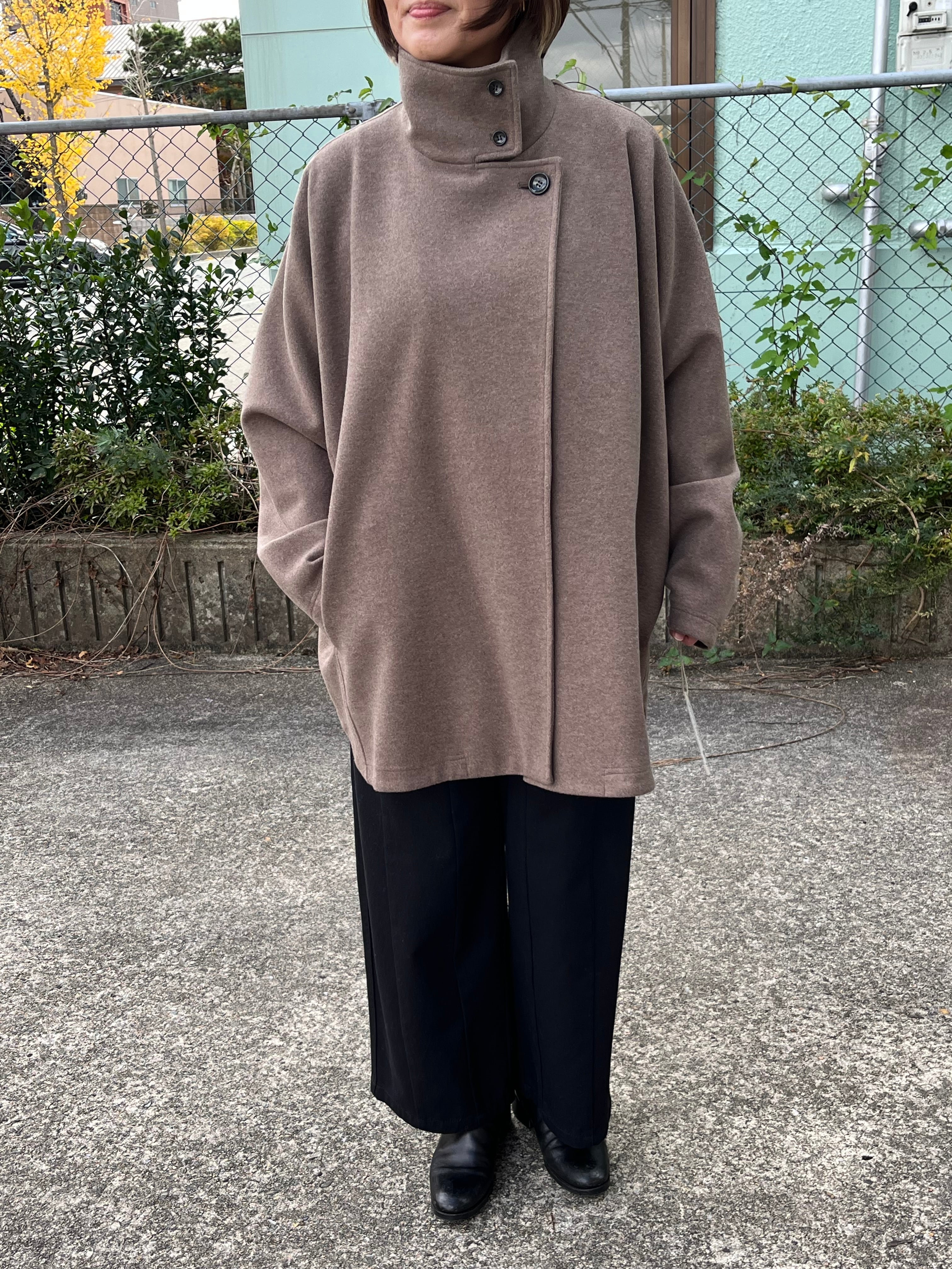cafune/545403/スタンドカラードルマンコート(モカブラウン) | QREEQ