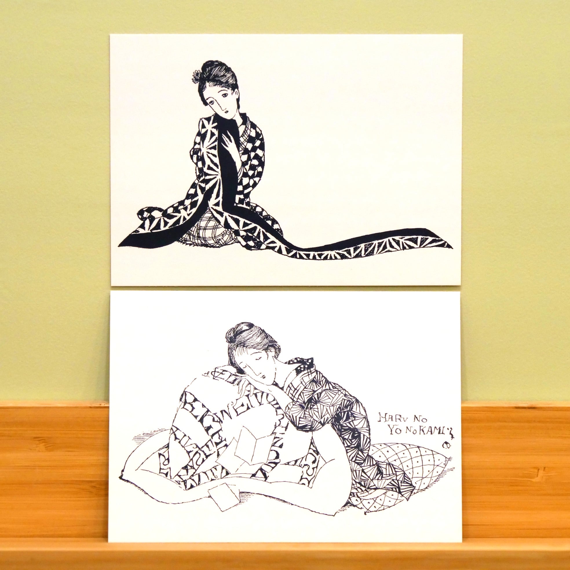 竹久夢二 大正ロマン 名作カード 第3集 8枚セット〈ポストカード