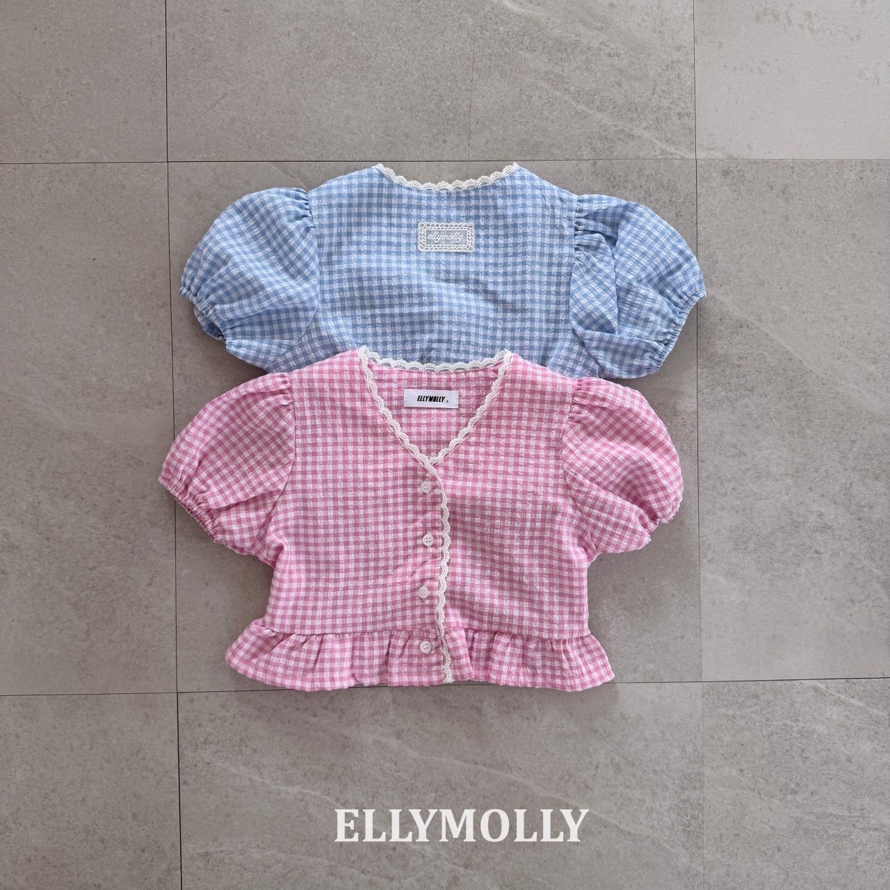 [ELLYMOLLY] Veil Lace Blouse +fee2 / [엘리몰리] 베일레이스블라우스