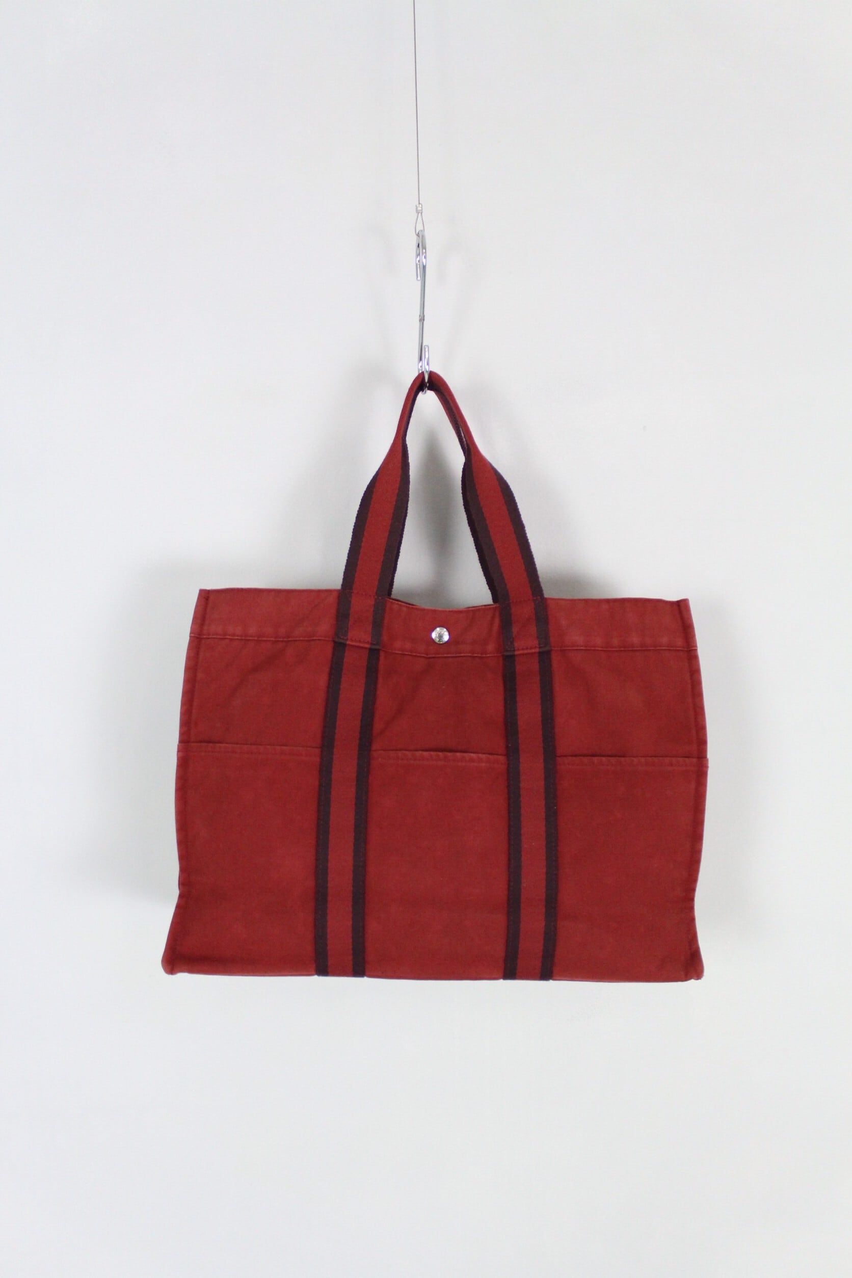 HERMES フールトゥ キャンパス トートバッグ レッドGMサイズ