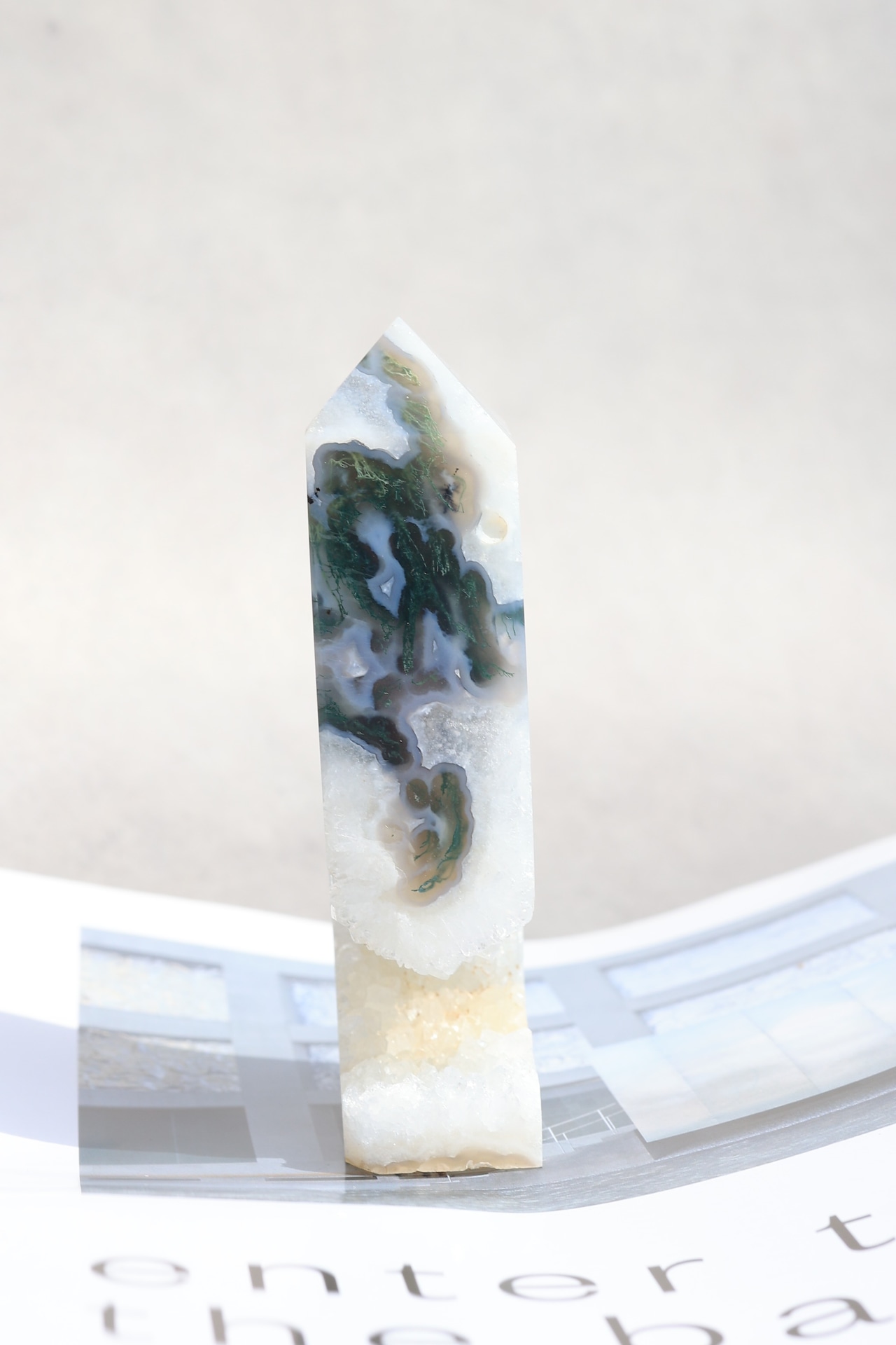 モスアゲート タワー| Moss Agate ◇ 天然石・鉱物・パワーストーン・インテリア | st00267