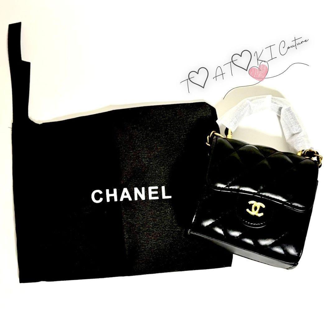 ノベルティ】♡CHANEL♡ ブラック キルティング ミニバッグ チェーン