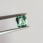 シーフォームトルマリン クッションカット 5.8x5.2mm, 0.79ct, アフガニスタン産