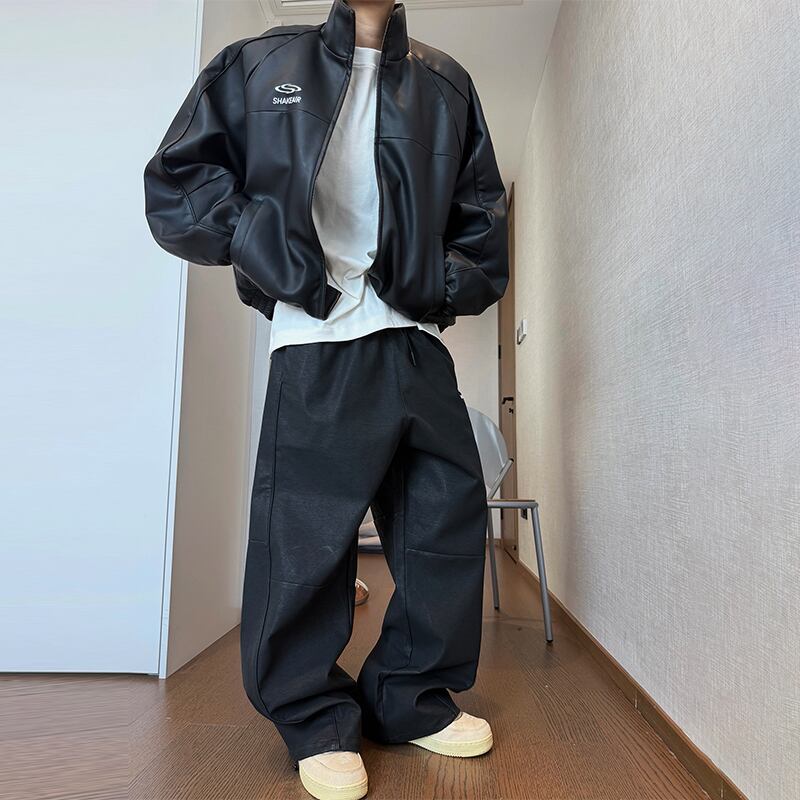 dannyandzeeスタンドカラーレザージャケット | mblueshop