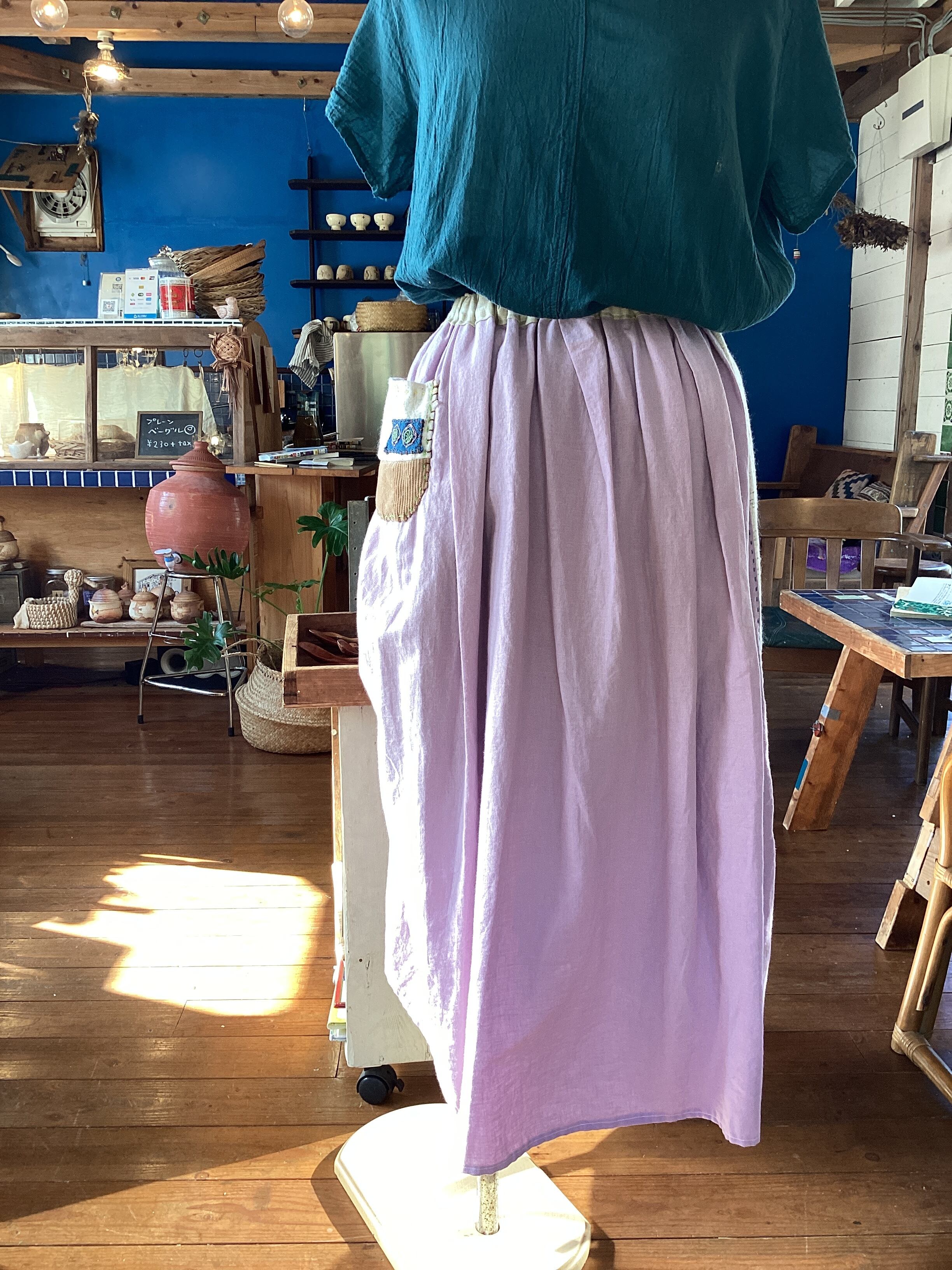 道草スカート:夏のピンク