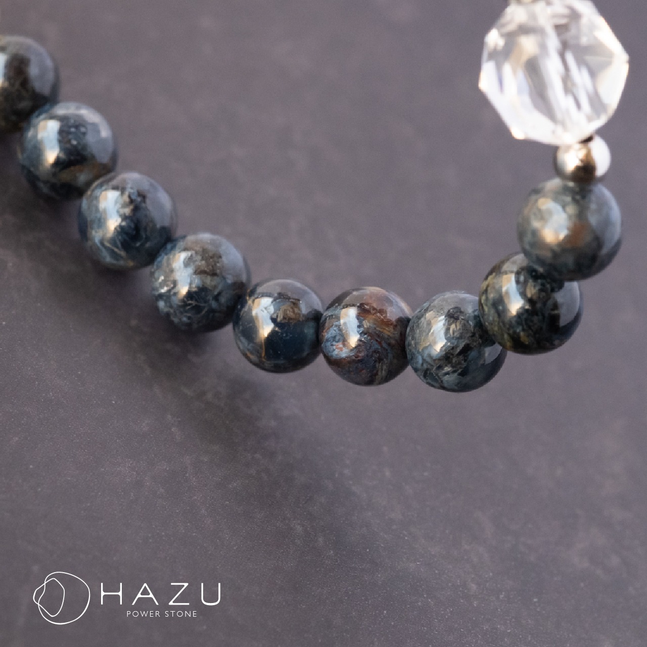 チャンスを掴む蒼と金の輝き［ブルーピーターサイト／ルチルクォーツ／水晶］