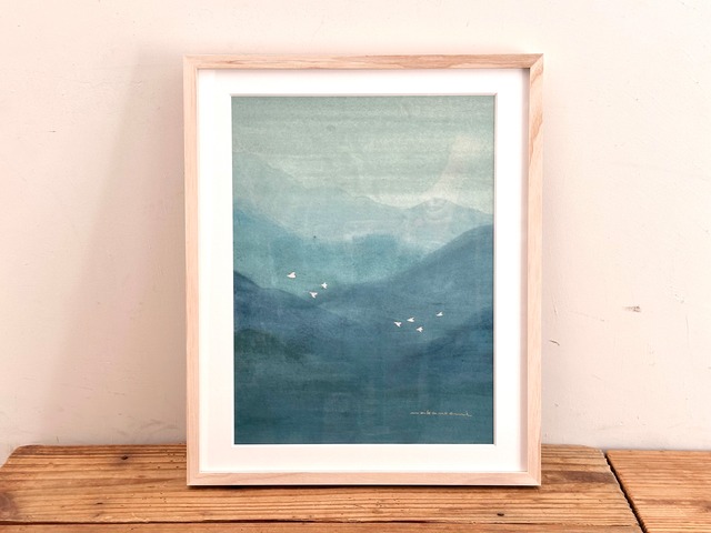 ナカノエミ  作品 「 遠く眺めて  - Gazing A far -」