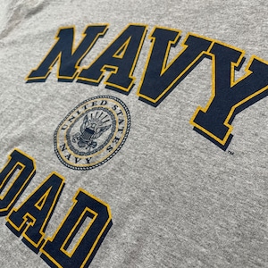 【SOFFE】NAVY DAD Tシャツ プリント ロゴ XL ビッグサイズ us古着