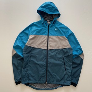 -USED- NIKE ZIP-UP JACKET -SKY BLUE,NAVY,GREY- [M]