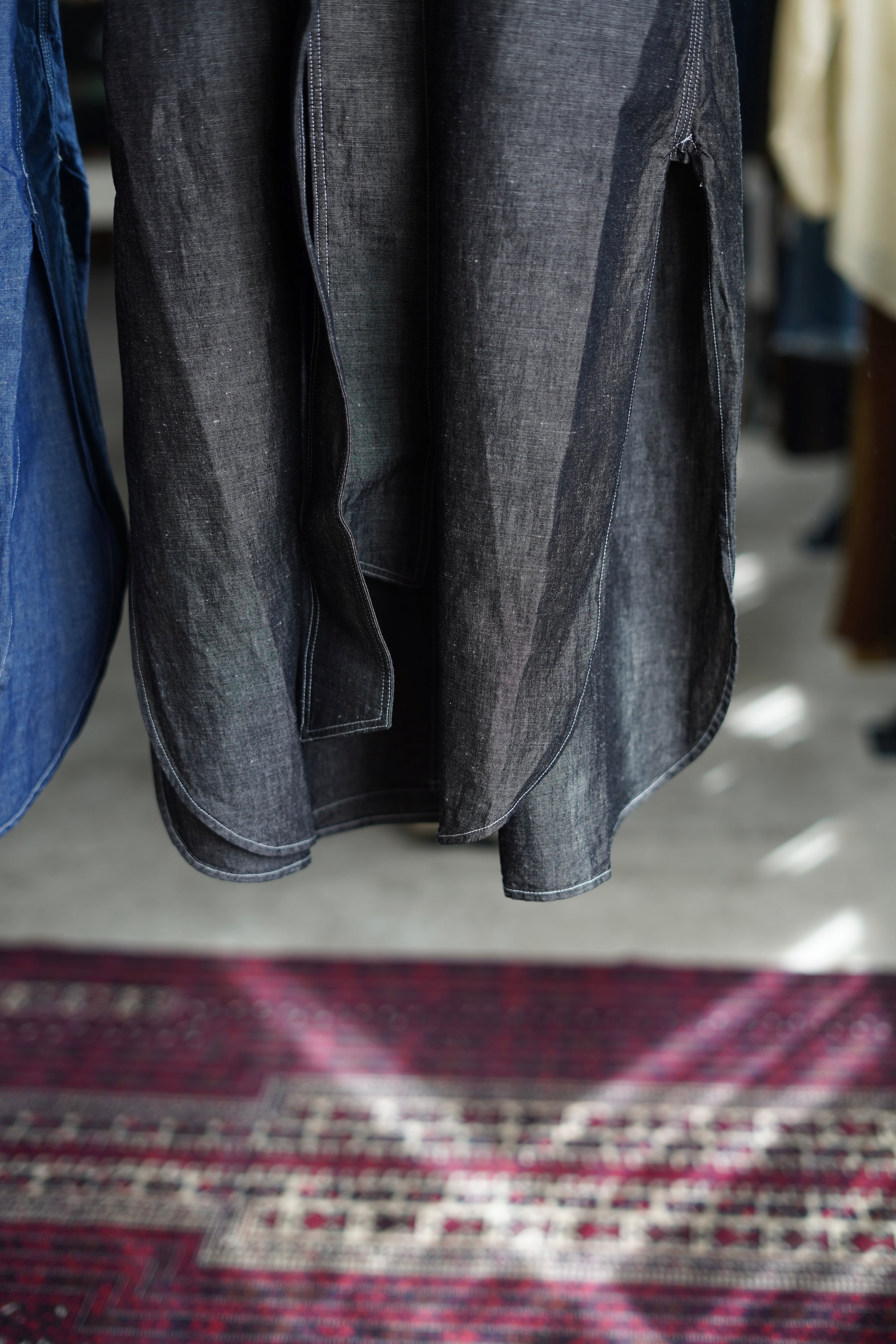 HYKE / CHAMBRAY DRESS (ONE WASH(BLUE) , ONE WASH(BLACK HYKE / CHAMBRAY DRESS (ONE WASH(BLUE) , ONE WASH(BLACK