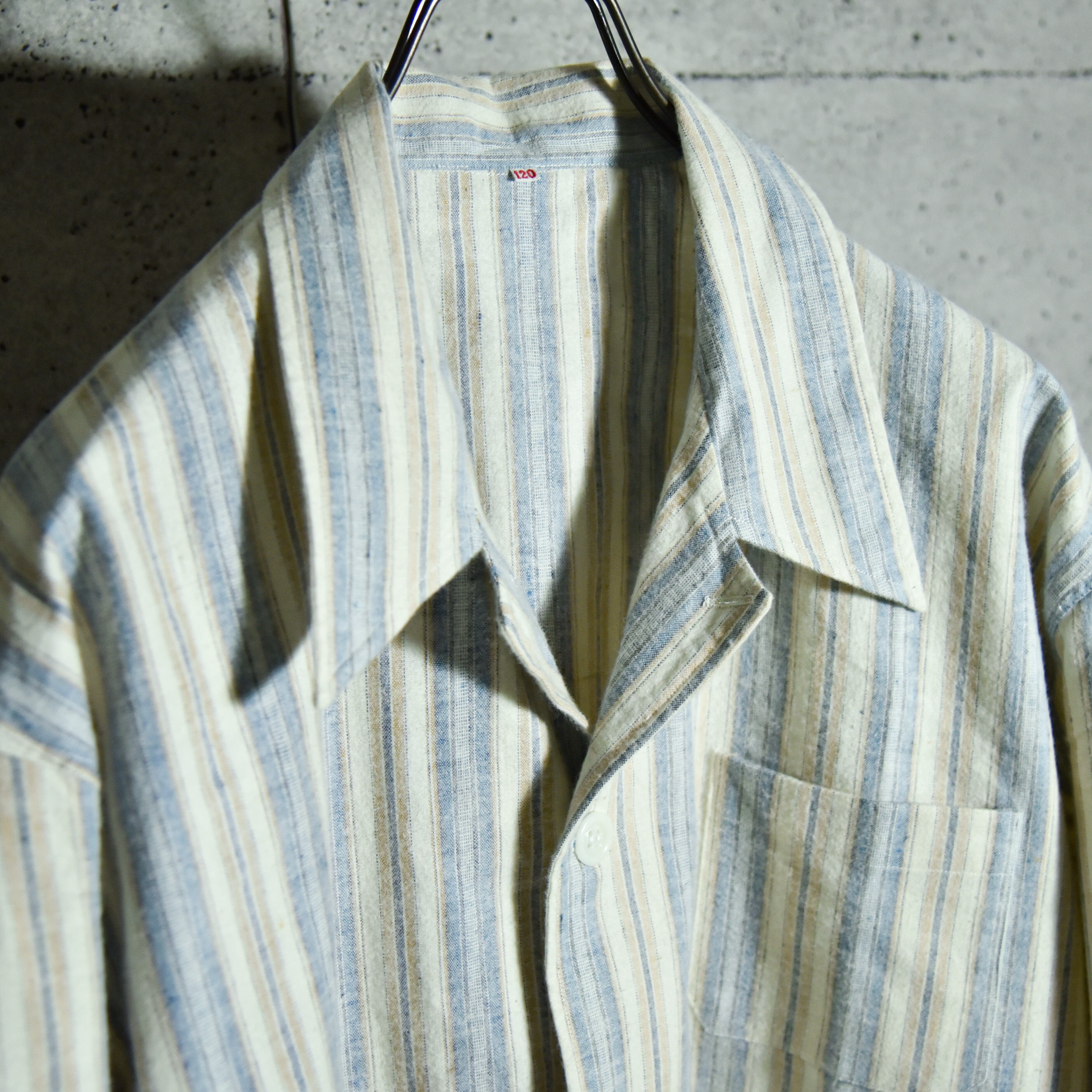 DEAD STOCK】French Army Stripe Sieeping Shirts フランス軍