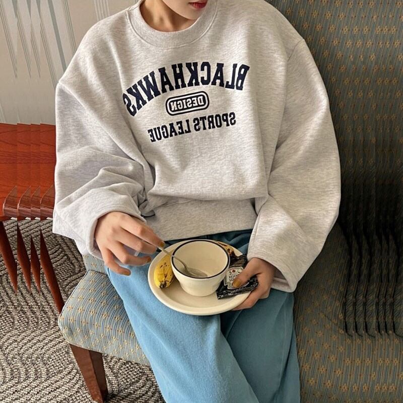 round neck simple pullover