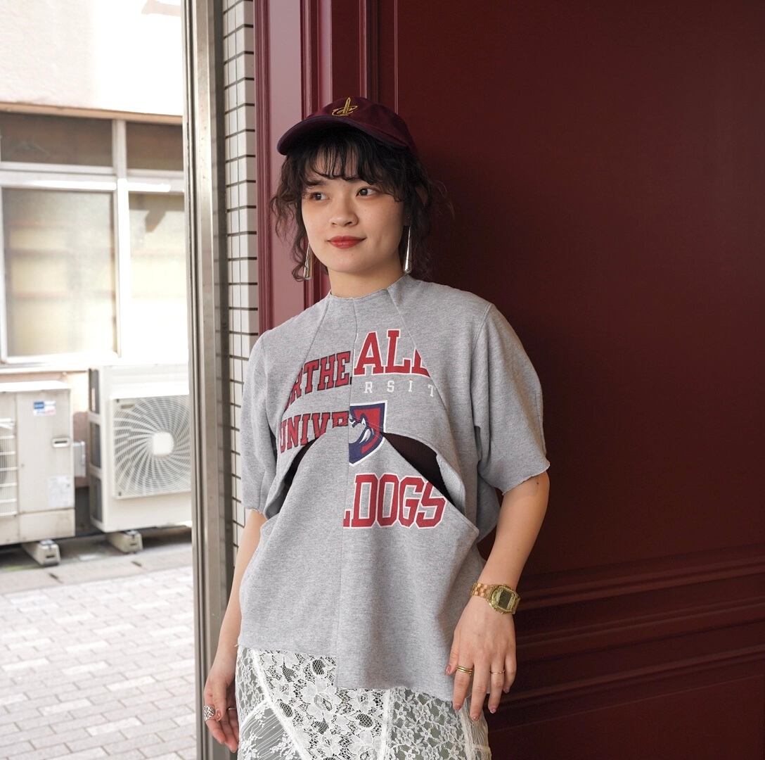 77circa(ナナナナサーカ)''circa make v-shape cutback sweat