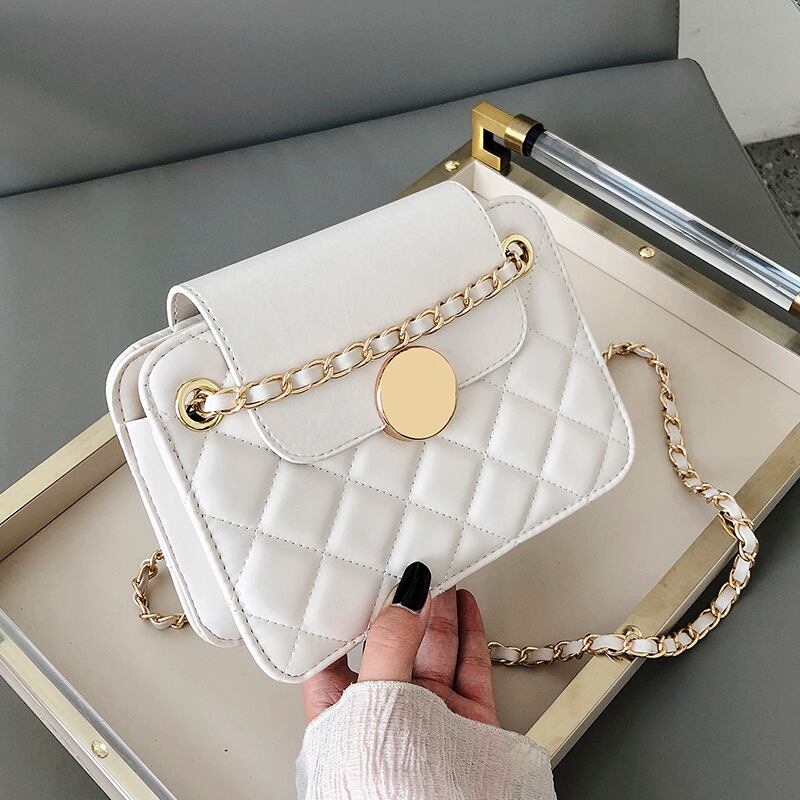 Shangxinスモールバッグレディースバッグ2020新しいトレンディなファッションオールマッチチェーンショルダーメッセンジャーバッグバージョンのネット赤の小さな正方形のバッグ Tiancai_Wing_Bag8497668