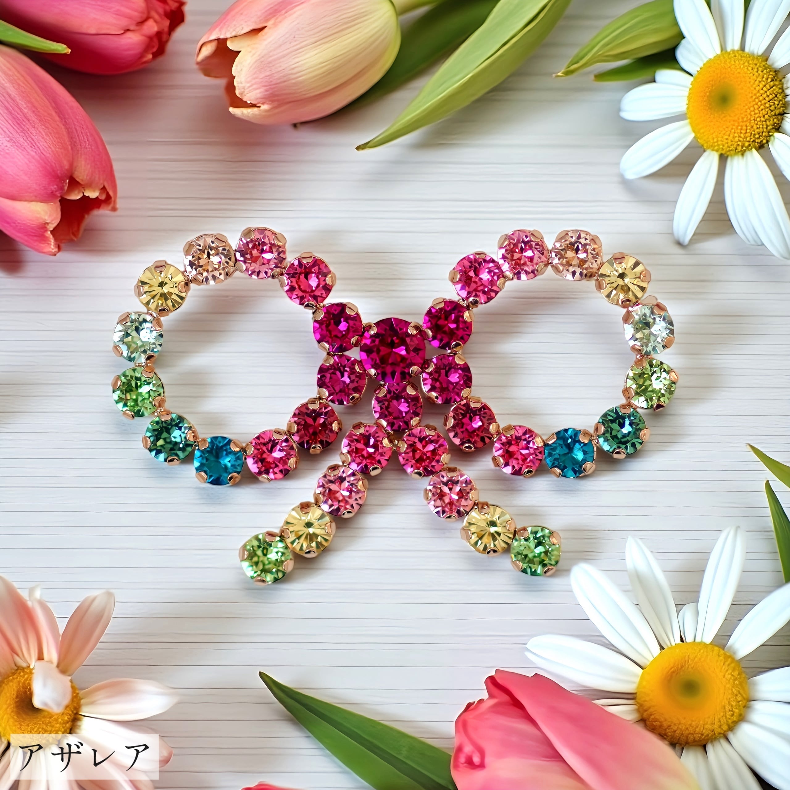 リボンブローチ マルチカラー | MAKI NUMOTO (マキ ヌモト