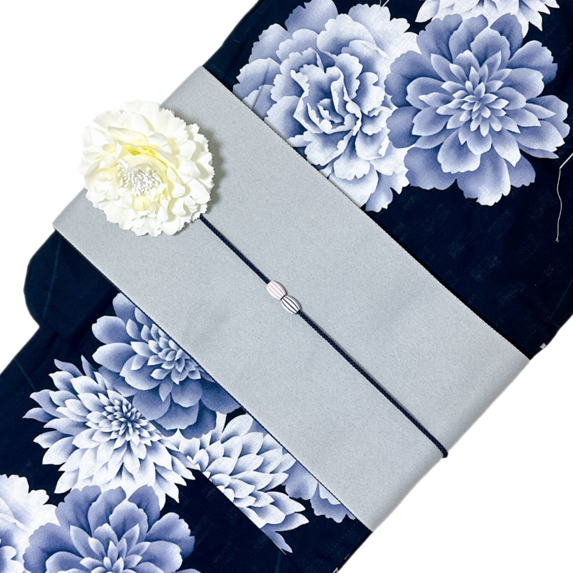 浴衣ジェンヌ 人気 浴衣5点セット 紺地 濃紺 ダリア 半幅帯 下駄 レディース 浴衣ジェンヌ 人気 浴衣5点セット 紺地 濃紺 ダリア 半幅帯 下駄