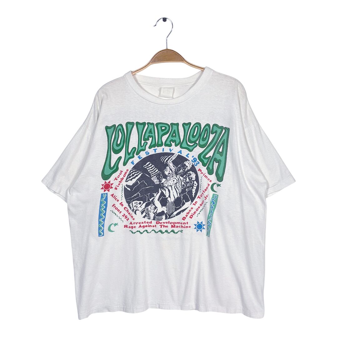 1993 ロラッパローザ LOLLAPA LOOZA ロックフェス ヴィンテージＴシャツ レイジアゲインストザマシーン ダイナソーJr. シングルステッチ サイズXL相当 AG0003