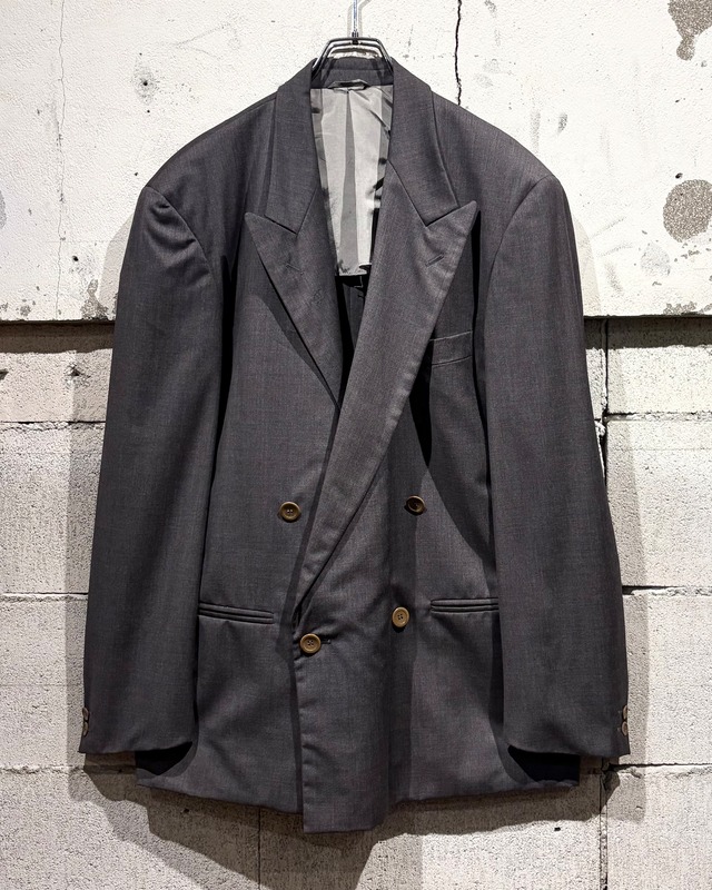 【Caka otto】“Loro Piana” Fabric Vintage Double Breasted Tailored Jacket