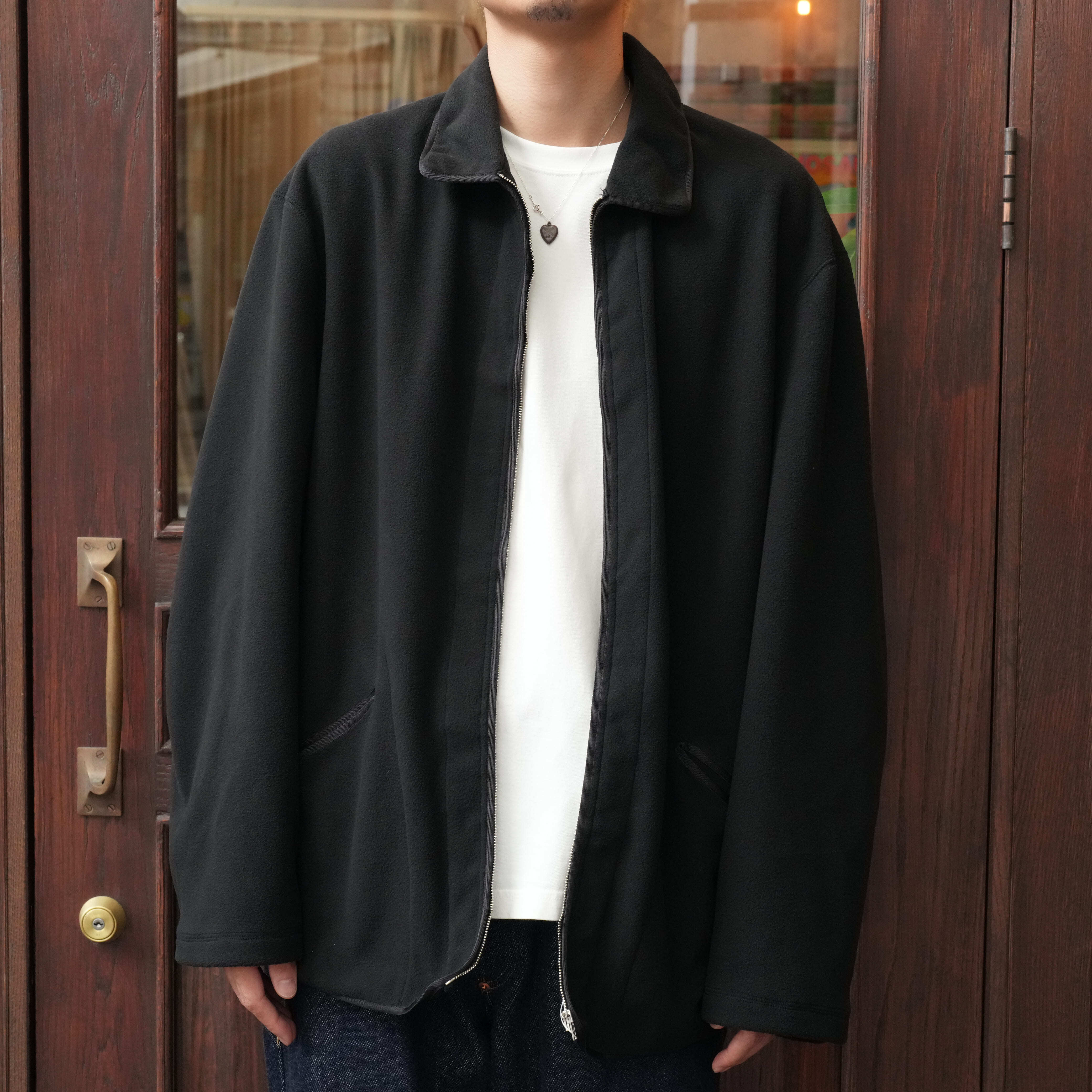 FOUNDOUR (ファウンダ) 25AW "FLEECE ZIP BLOUSON" -BLACK-