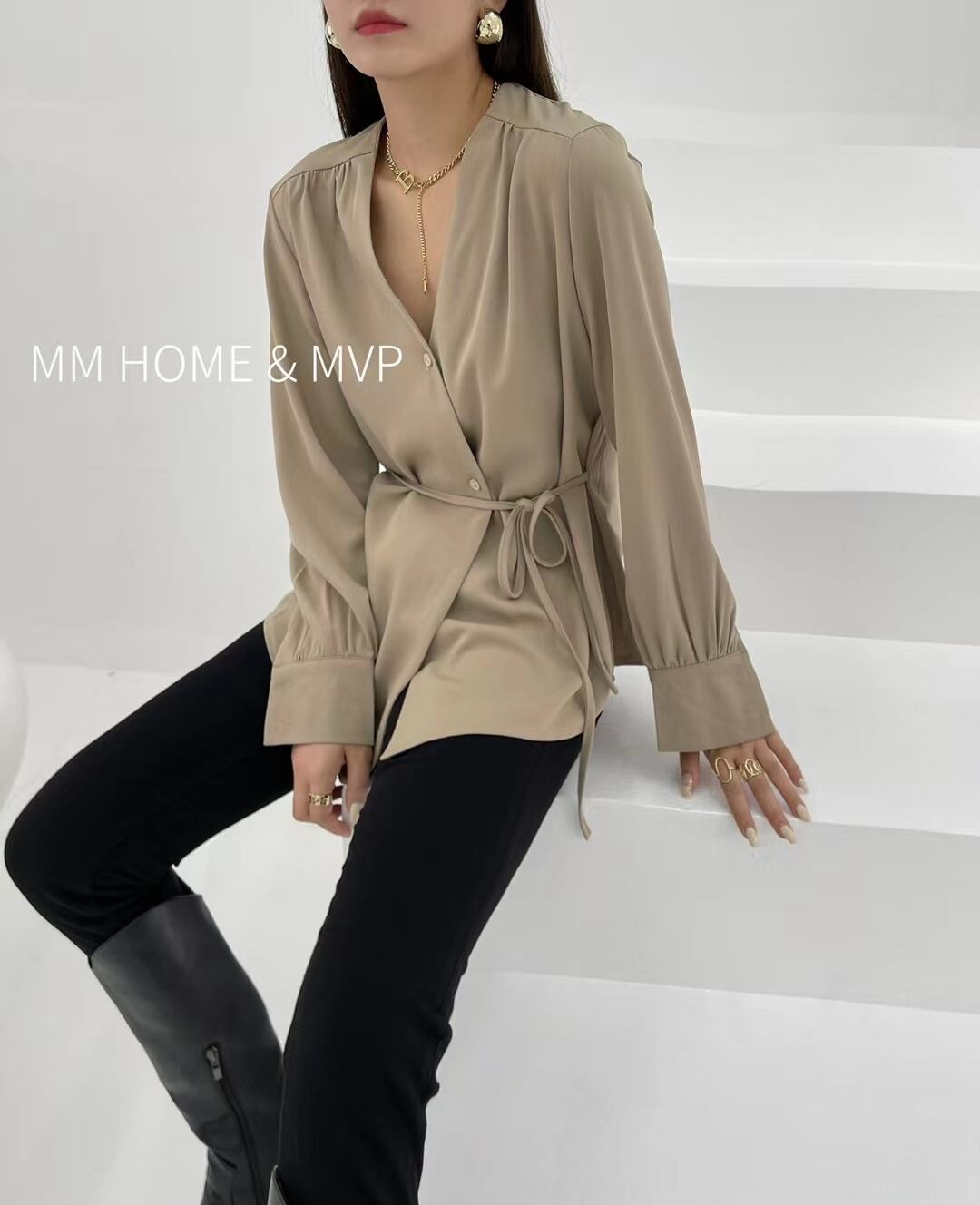 カシュクールブラウス　AJ42441-2082