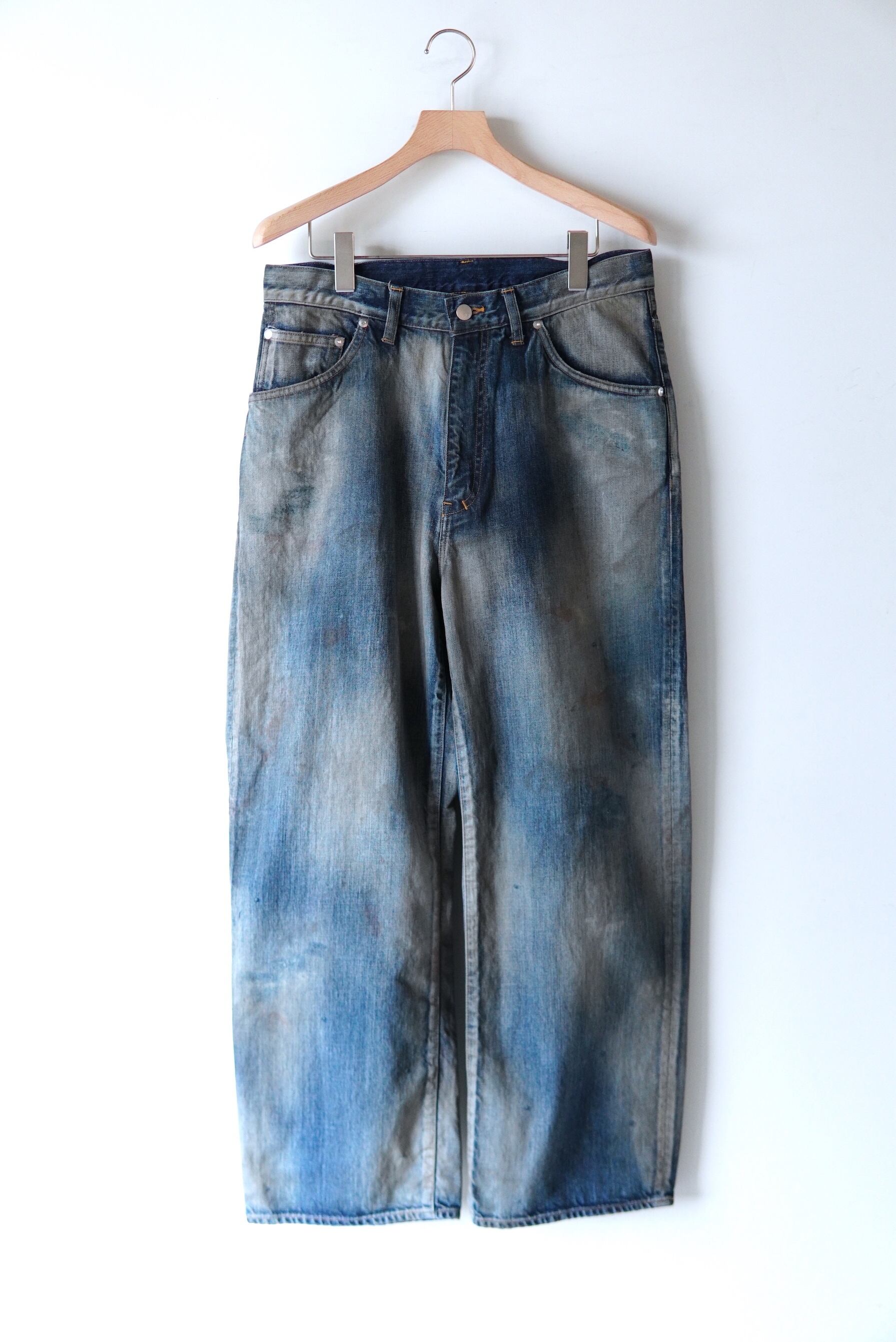 ANCELLM / AGING MIDDLE STRAIGHT 5P DENIM PANTS / ANC-PT121-A | POETRY