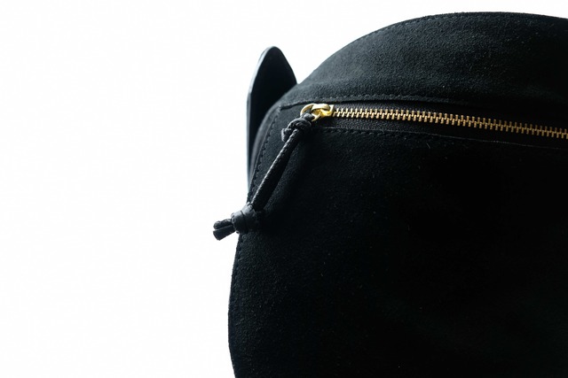 MARROW/MA-AC6309 VELOUR WAISTPOUCH BLACK