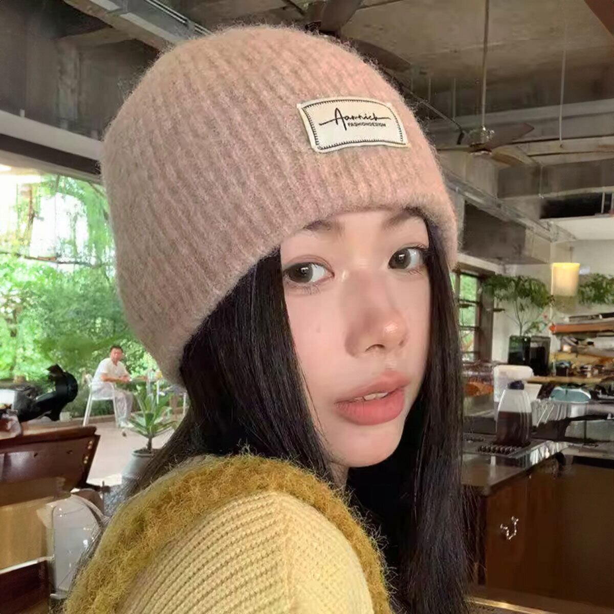 ニット帽 帽子 レディース 秋冬 防寒 保温 韓国 キャップ おしゃれ シンプル 大人 カジュアル ロゴキャップ アウトドア 柔らかい 大人可愛い