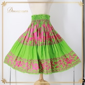 フラダンス 衣装 パウスカート グリーン系 ハイビスカス柄 ハワイアンプリント アロハ フラ ダンス レッスン 練習 華やか 鮮やか かわいい おしゃれ シングル スカート フレア ふんわり 軽やか ピンク系 ピンク 黄緑 フラダンス衣装 アロハシャツ 練習着 ハイビスカス柄スカート カジュアル スカートファッション お洒落