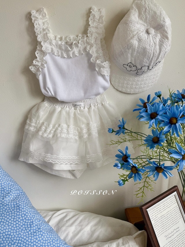 《予約》POISSON ¨ frilled sleeveless top ¨ 26summer