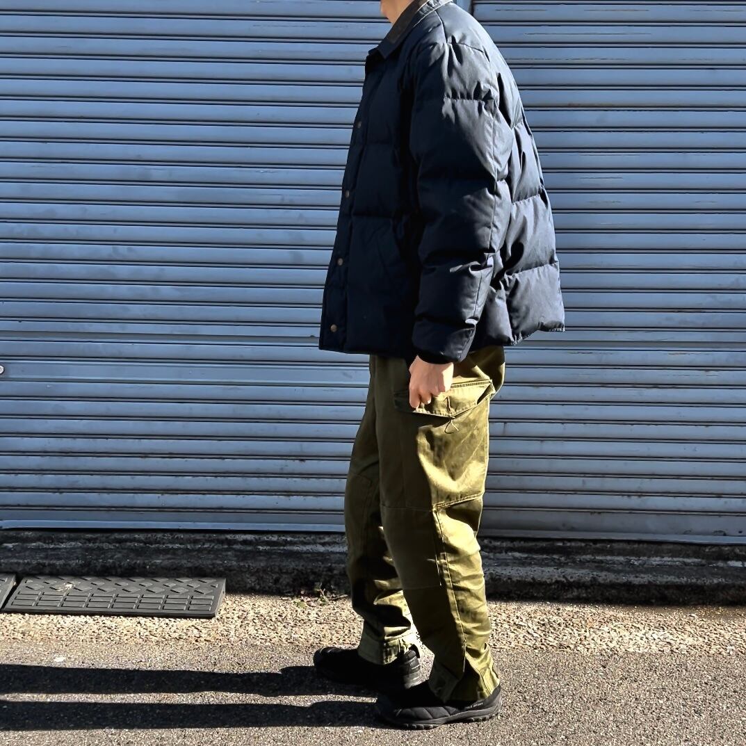 70s 黒タグ前期 eddie bauer premium quality goose down navy