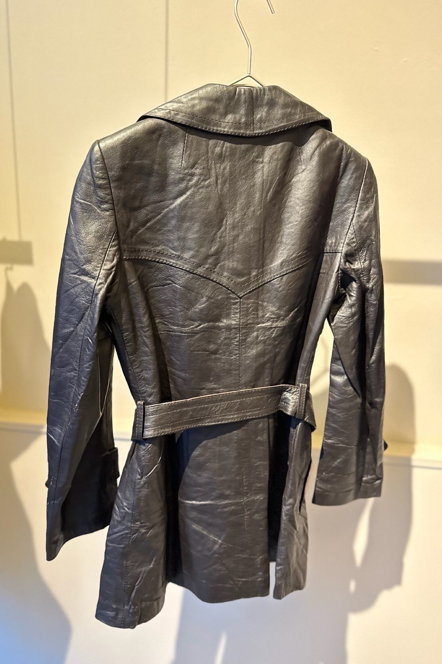 IRBUK ベルトレザーコート | DROOMTUIN_VINTAGE