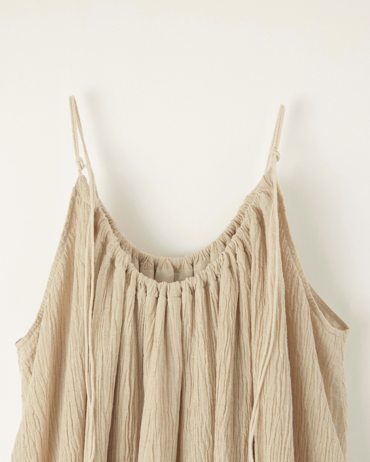 DU250530 linen pleats camisole one piece【残り僅か】