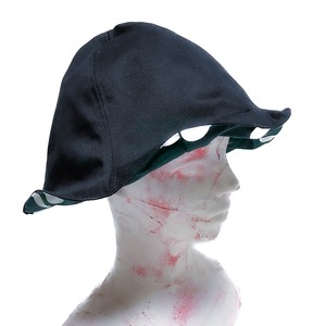 UNFINISHEDブラック×ドットチューリップハット2023054