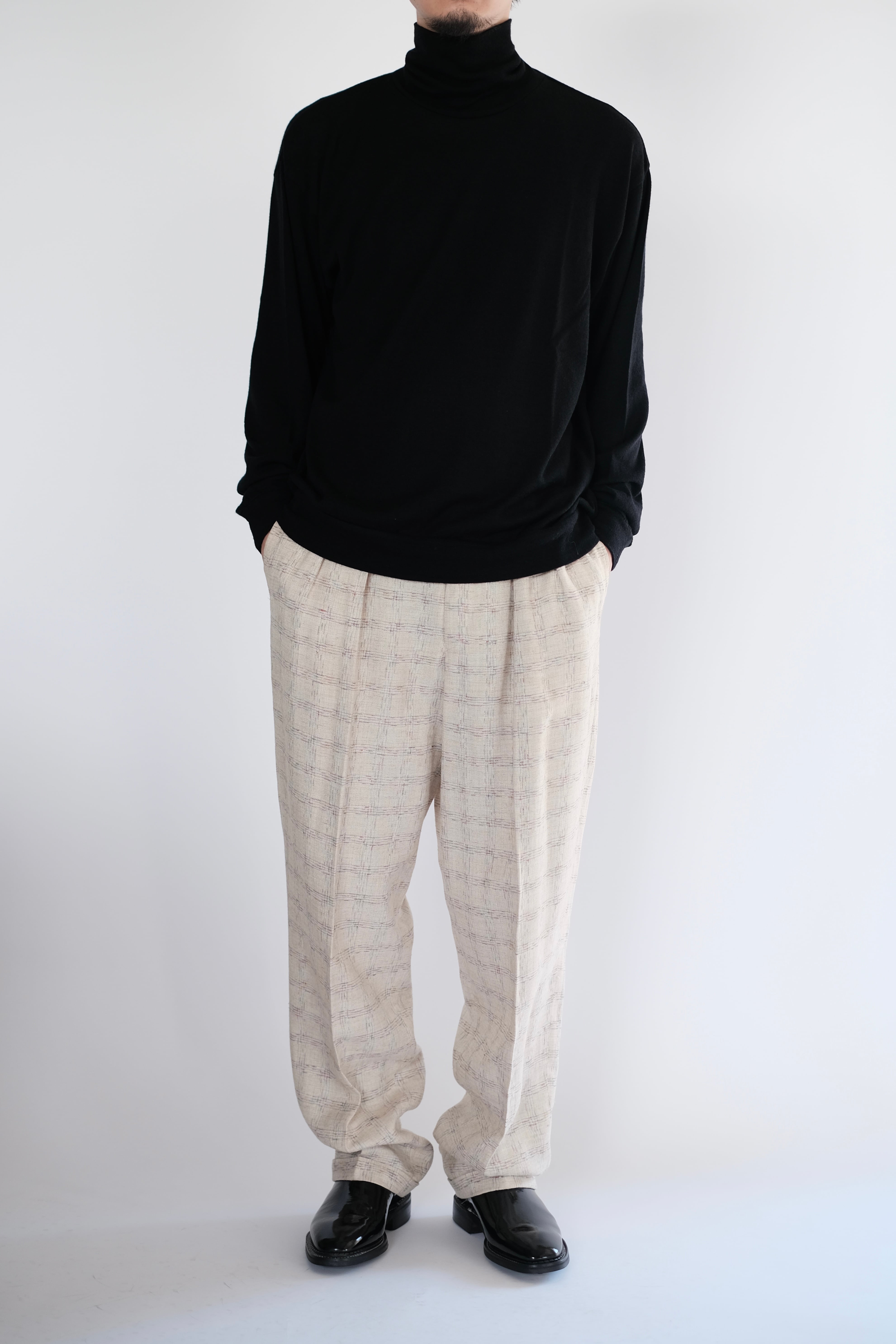 ULTERIOR / SUPER FINE WOOL COTTON HIGH NECK P/O | LIVING